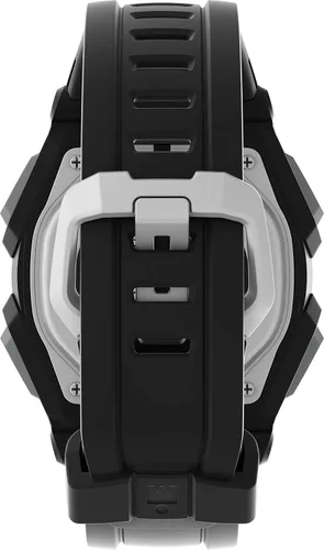 Vista 3 de Timex Reloj Ironman Classic de 173 pulgadas para hombre correa negra con detalles naranjas