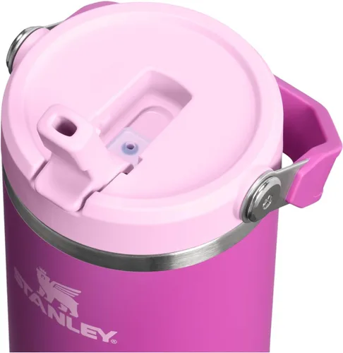 Vista 2 de STANLEY IceFlow 2.0 - Vaso con pajita, 30 onzas, flor oscura