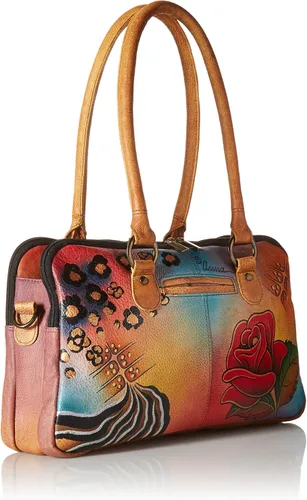 Vista 2 de Anna by Anuschka Bolso Satchel Cuero Genuino