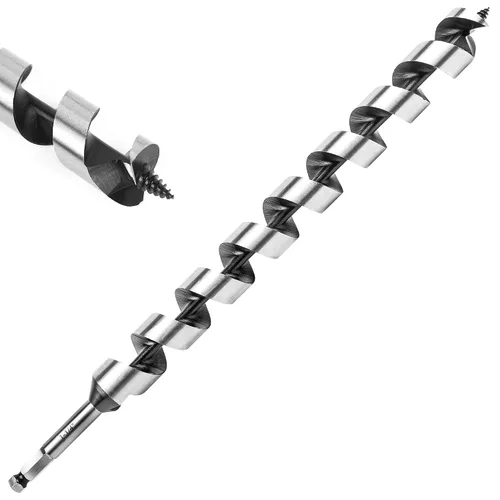 Vista 24 de Broca de taladro de 1-1/2 pulgadas x 9 pulgadas para madera, vástago hexagonal de 1-1/2 pulgadas, broca larga para madera suave y dura, plástico