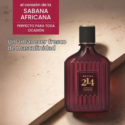 Vista 7 de O BOTICARIO Botica 214 African Sunrise - Perfume para hombre, 3 onzas