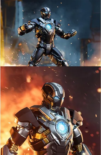Vista 8 de HiPlay ZD Toys 1/10 Iron Man MK24 - Figura de acción no luminosa 1906-24