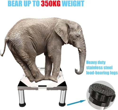 Vista 7 de Soportes para lavadora y secadora, base de soporte para lavadora, base ajustable para electrodomésticos, carga máxima, 770 libras/771.6 lbs