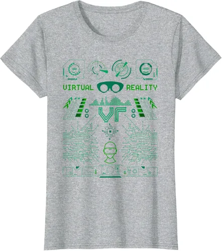 Vista 19 de Camiseta de realidad virtual VR Retro Gamers, Negro, S