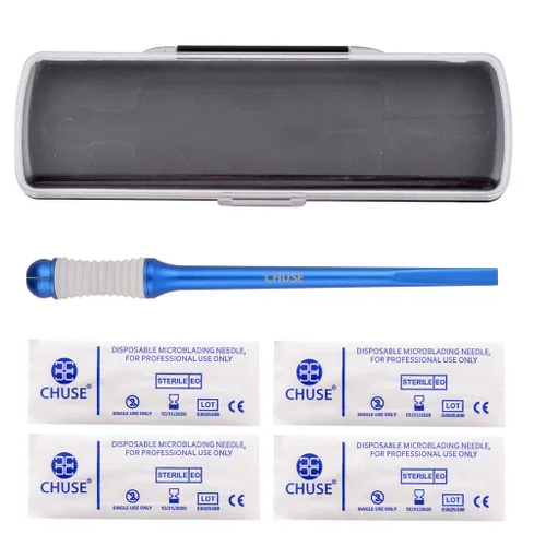Vista 8 de CHUSE M99 Microblading Pen Pluma Manual de Maquillaje Permanente con Diseño de Patente de Aspecto (azul)