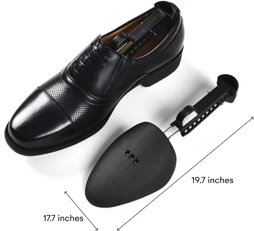 Vista 3 de Noa Store 10 pares de zapatos de plástico duradero para zapatos, práctico, para botas, color negro