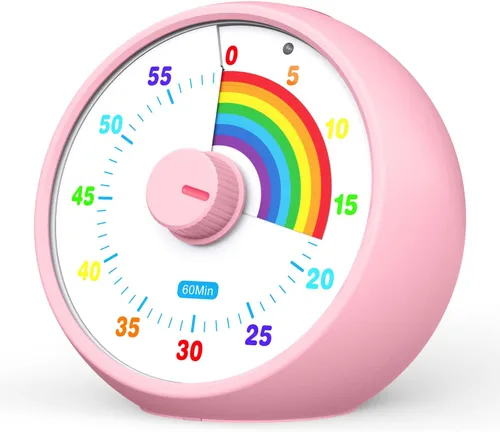 Vista 14 de Temporizador visual para niños, temporizador de cuenta regresiva de 60 minutos para aula, oficina, cocina, temporizador de escritorio, herramientas