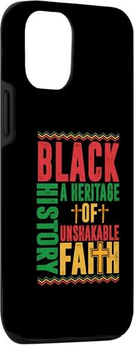 Vista 3 de Funda cristiana para iPhone 15 Heritage Of Unshakable Faith Black History Month