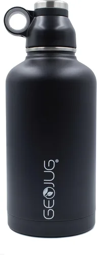 Vista 15 de Brentwood GeoJug - Botella de agua de acero inoxidable aislada al vacío, boca ancha con tapa sin BPA