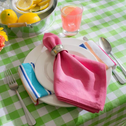 Vista 4 de DII servilleteros para cenas familiares, festividades, bodas, fiestas en interiores o exteriores, para uso diario.