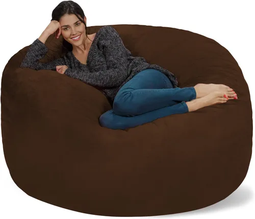Vista 54 de Chill Sack Bean Bag Funda para silla, 3 pies, microgamuza - Oliva