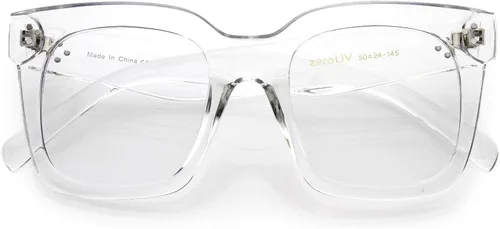 Vista 29 de zeroUV - Gafas de sol cuadradas retro de moda de gran tamaño para mujer estilo vintage 1.969 pulgadas