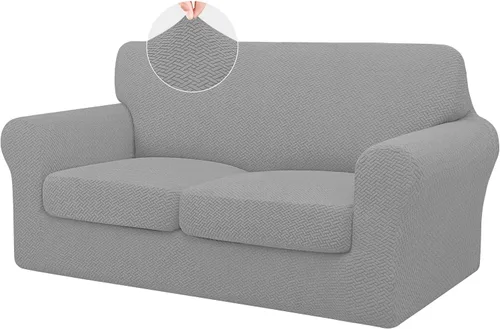 Vista 28 de ISSUNTEX 2 Piezas Fundas para Silla y Sofá de Alta Elasticidad Gruesas, Funda Suave para Sofá de 1 Cojín Separado, Tela Jacquard Funda Elástica
