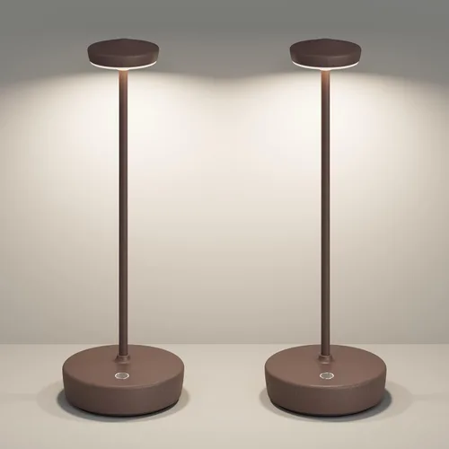 Vista 14 de Lámpara de mesa LED recargable inalámbrica, lámpara de mesa de 5000 mAh con tacto para exterior, lámpara de mesa portátil con batería, con función