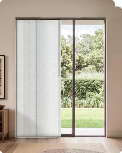 Vista 19 de Graywind Persianas para puertas correderas manuales, hasta 153 pulgadas 5% Gris Apertura