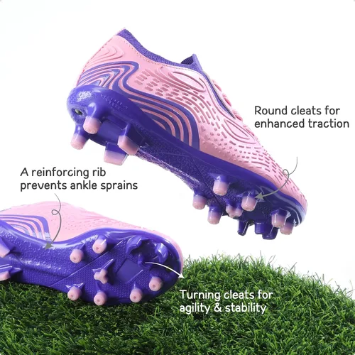 Vista 2 de Dream Pairs - Zapatos de fútbol para niños y niñas, zapatos de fútbol para niños pequeñosniños grandes