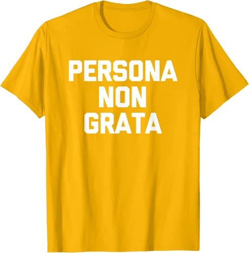 Vista 36 de Persona Non Grata - Divertida camiseta sarcástica con frase sarcástica, Negro