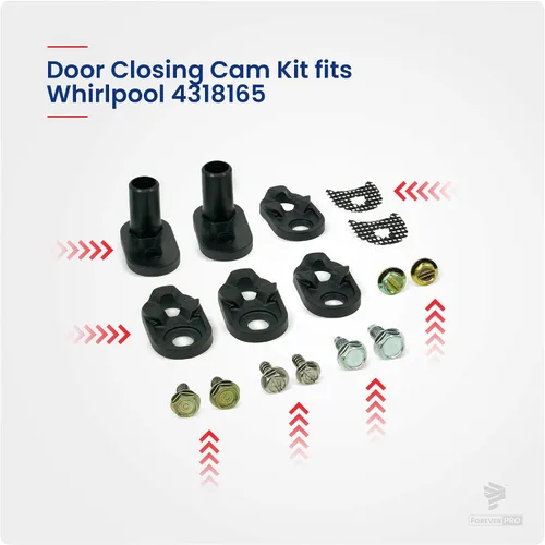 Vista 4 de ForeverPRO 4318165 Kit de cierrapuertas para refrigerador Whirlpool 2155313 1104788 1115905 2155312