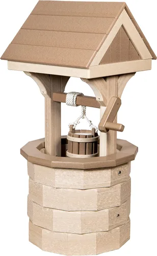 Vista 5 de Pequeño madera de poli madera de abedul y marrón deseando bien