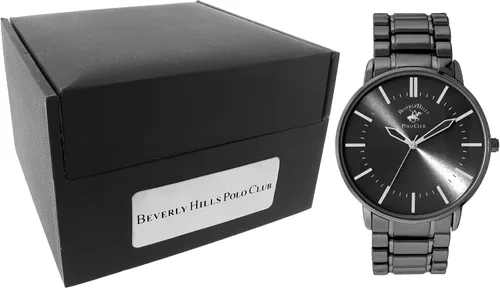 Vista 5 de Beverly Hills Polo Club Reloj de cuarzo de metal y aleación para hombre - Oro - Acero inoxidable de dos tonos con oro - Reloj casual de negocios