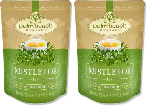 Vista 5 de Té de muérdago – Serie de té de hierbas puras de Palm Beach Herbals (30 unidades) [El embalaje puede variar]