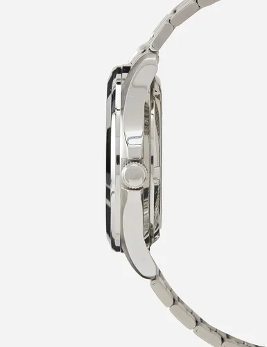 Vista 3 de Seiko SNKK87 - Reloj analógico de acero inoxidable de dos tonos con esfera blanca plateado Pulsera