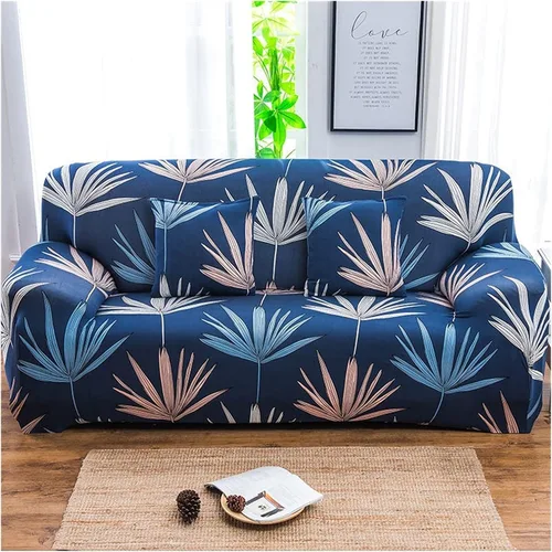 Vista 14 de Fundas elásticas para sofá de 3/2/4/1 plazas, en forma de L, funda protectora elástica con patrón para sala de estar, fundas protectoras universales