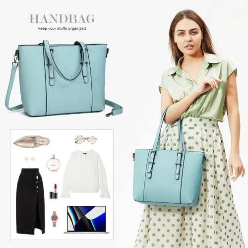 Vista 6 de Bolsas estilo cartera y bolsos estilo tote y de hombro para mujer con asa superior.