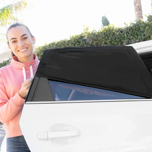 Vista 4 de Malla Parasol para Coche UVlock InnovaGoods Pack de 2 uds