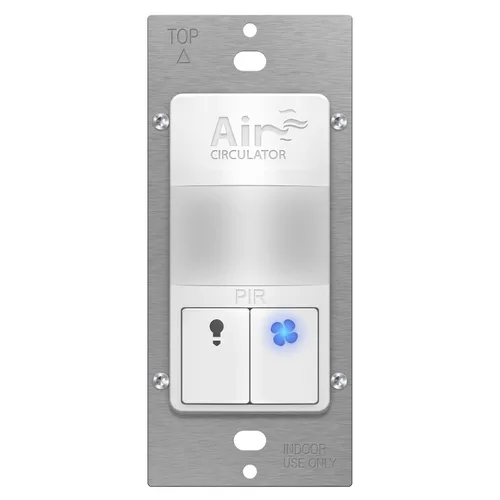 Vista 7 de Interruptor de luz con sensor de movimiento Topgreener TSOS5-W PIR, fluorescente, incandescente, 500 W, requiere alambre neutro, Blanco, TSOS5-W