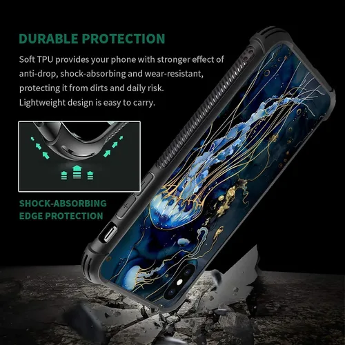 Vista 65 de Funda compatible con iPhone XR, diseño de elefantes africanos para niñas, diseño de patrón a prueba de golpes, antiarañazos, carcasa trasera
