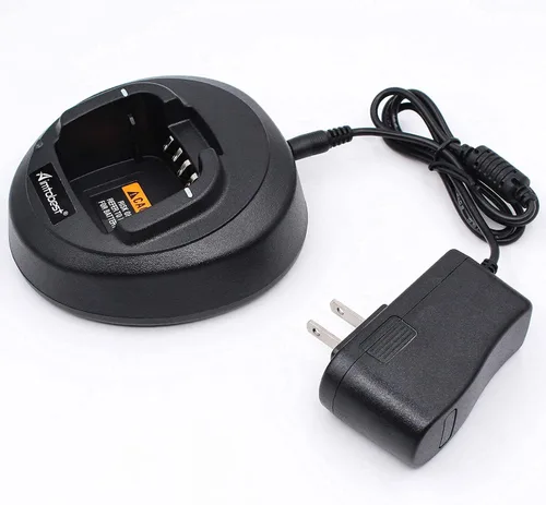 Vista 6 de Cargador rápido compatible con Motorola CP185 CP100D CP476 CP477 CP1300 CP1600 CP1660 EP350 P140 P145 P160 Radio PMNN4476A PMNN4081AR PMNN4080
