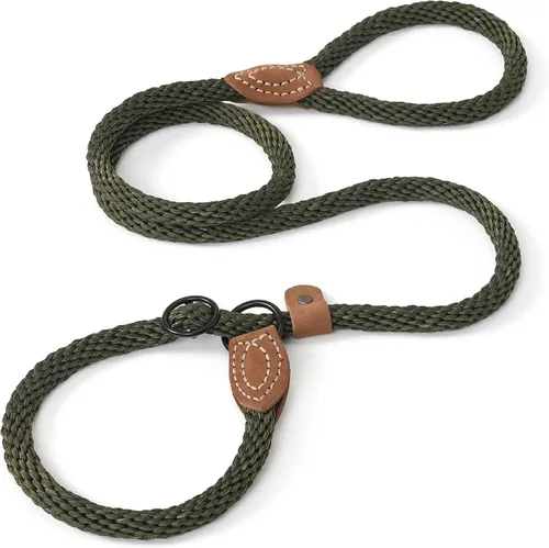 Vista 13 de Mile High Life Correa antideslizante para perro, correa de cuerda resistente de 4 pies, 5 pies, 6 pies, para entrenamiento sin tirones, correa