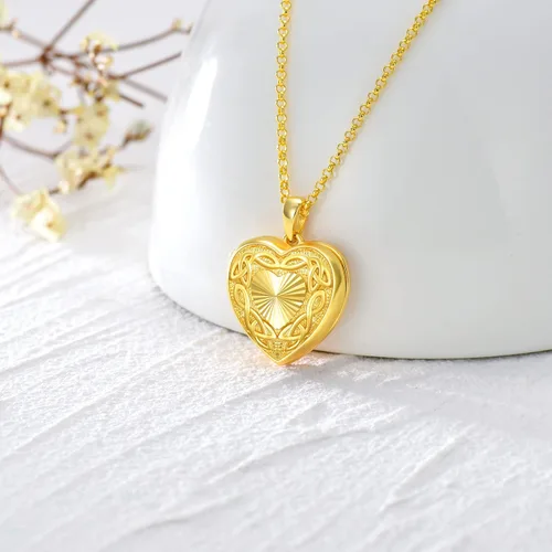 Vista 2 de SOULMEET Personalized Silver Locket Necklace That Holds Pictures Photo Keep Someone Near to You, Memorial Custom Lockets Necklaces Letters Engraving