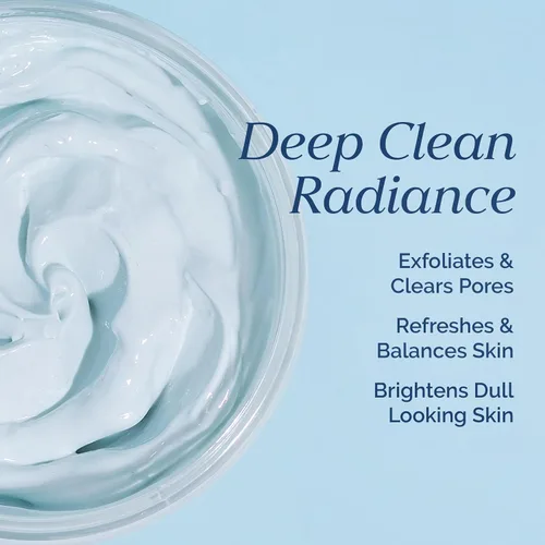 Vista 2 de Mascarilla exfoliante de poros profundos con pomelo azul de col rizada – para puntos negros, eliminación de piel muerta, aclaración e hidratación