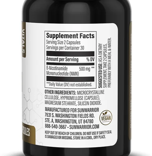 Vista 2 de NMN Supplement Capsules 500mg NMN Nicotinamide Mononucleotide 30 Servings