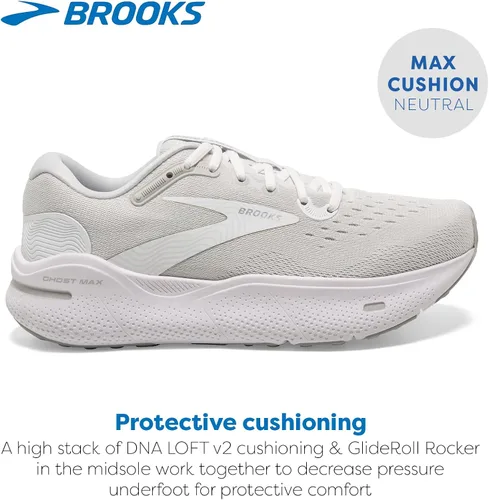 Vista 2 de Brooks Zapatillas Ghost Max Cushion Neutral para correr y caminar para mujer