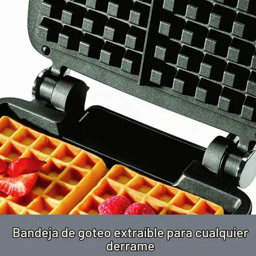 Vista 7 de Waflera belga All-Clad 99011GT de acero inoxidable con 7 ajustes de tostado, NOtamaño, Plateado