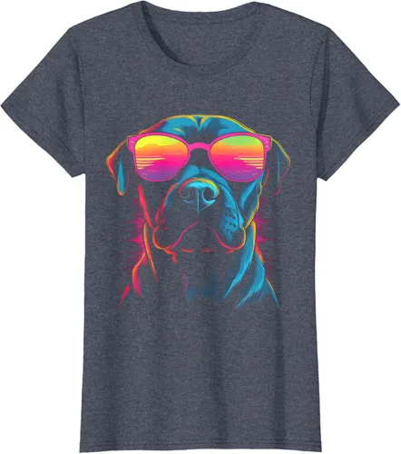 Vista 49 de Pit Bull Mom Dog Lover Colorido Artistic Pitbull Owner - Camiseta para mujer, Negro