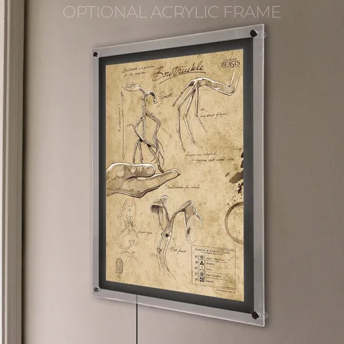 Vista 7 de MIGHTYPRINT Animales fantásticos y dónde encontrarlos - Cuaderno de bocetos Bowtruckle - Arte de pared duradero de 17 x 24 pulgadas, no hecho