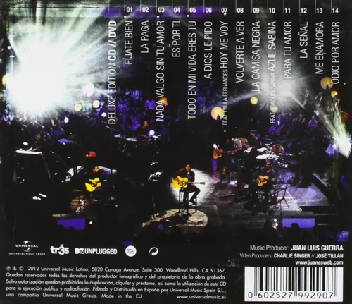 Vista 2 de Tr3s Presents Juanes MTV Unplugged