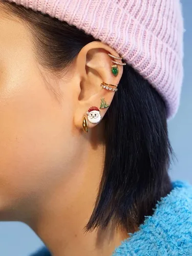 Vista 3 de Nuevos aretes de Halloween brillantes para mujeres y niñas, juego de aretes de Halloween, bonitos aretes de vacaciones, aretes de calabaza