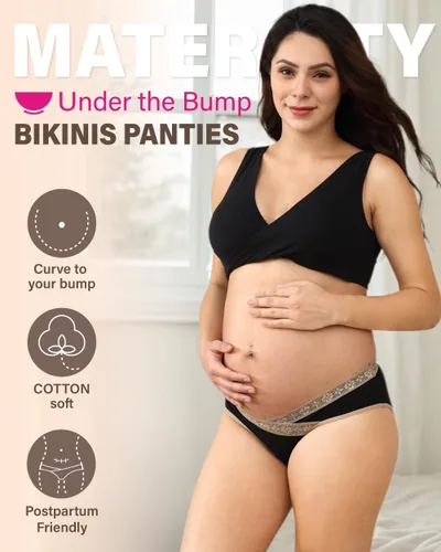 Vista 9 de Intimate Portal - Ropa interior de maternidad para debajo del vientre o pancita, panties post-parto
