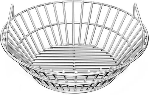 Vista 11 de onlyfire Canasta de cenizas de carbón para Huevo Verde Grande pequeño, contenedor de carbón de acero inoxidable con asas, accesorios para parrilla