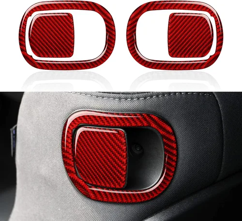 Vista 9 de Para Dodoge Challenger 2015 2016 2017 2018 2019 2020 2021 2022 2023 Accesorios Car Cup Holder Decor Calcomanías Calcomanías de fibra de carbono