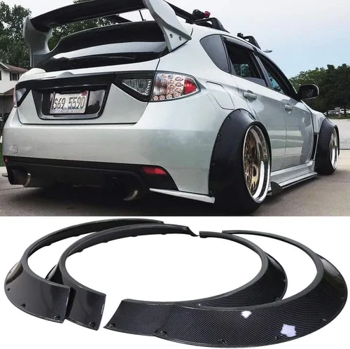 Vista 10 de Kyostar New School 4Pcs 31.496 in Universal Car Fender Flares Wheel Arches (negro)