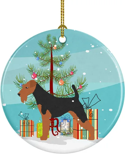 Vista 21 de Caroline's Treasures Cavalier King Charles Spaniel - Adorno de cerámica para árbol de Navidad, decoración colgante para el hogar, Navidad, fiestas
