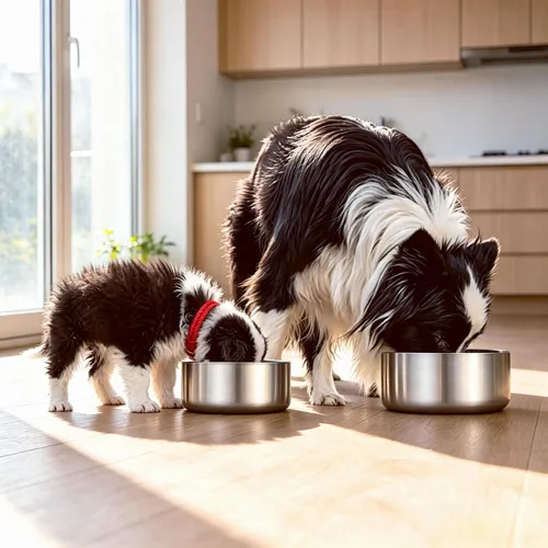 Vista 2 de Cuencos de acero inoxidable de doble pared para perro, 32 onzas, 64 onzas, platos antideslizantes sin BPA para mascotas, cuenco para comida y agua