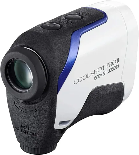 Vista 4 de Nikon COOLSHOT PROII STABILIZED Telémetro de golf Telémetro láser impermeable y estabilizado con pendiente, pantalla OLED Modelo
