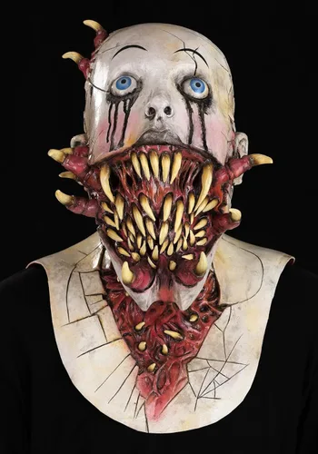 Vista 7 de Fun Costumes Máscara poseída para adultos, máscaras inmortales estándar